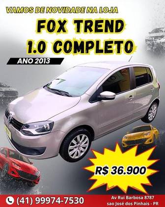 VOLKSWAGEN FOX 1.0 MI 8V FLEX 4P MANUAL